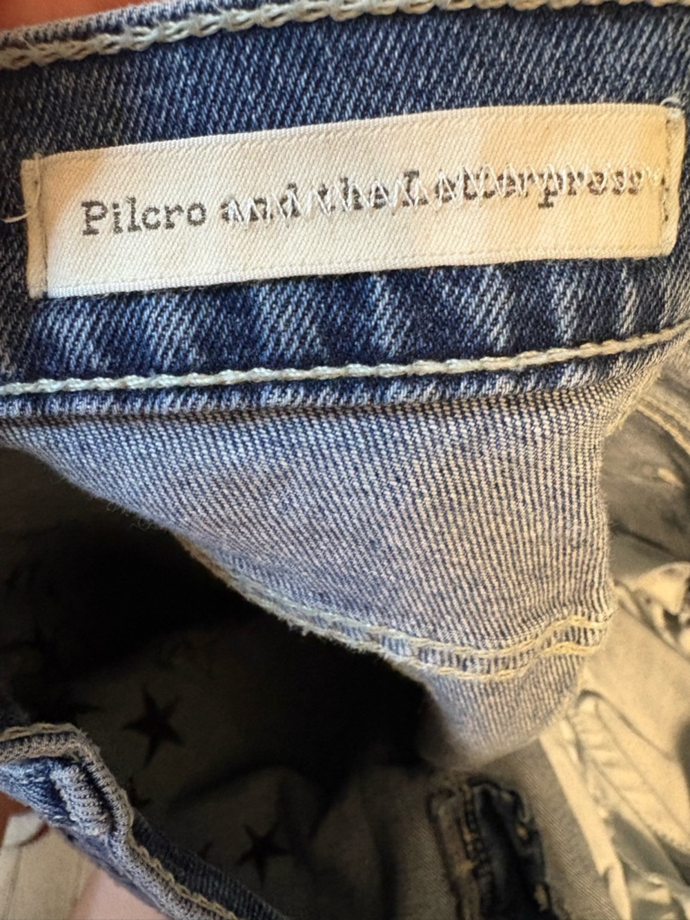 Anthropologie Pilcro the Letterpress Embroidered Boyfriend Jeans - Picture 6 of 7